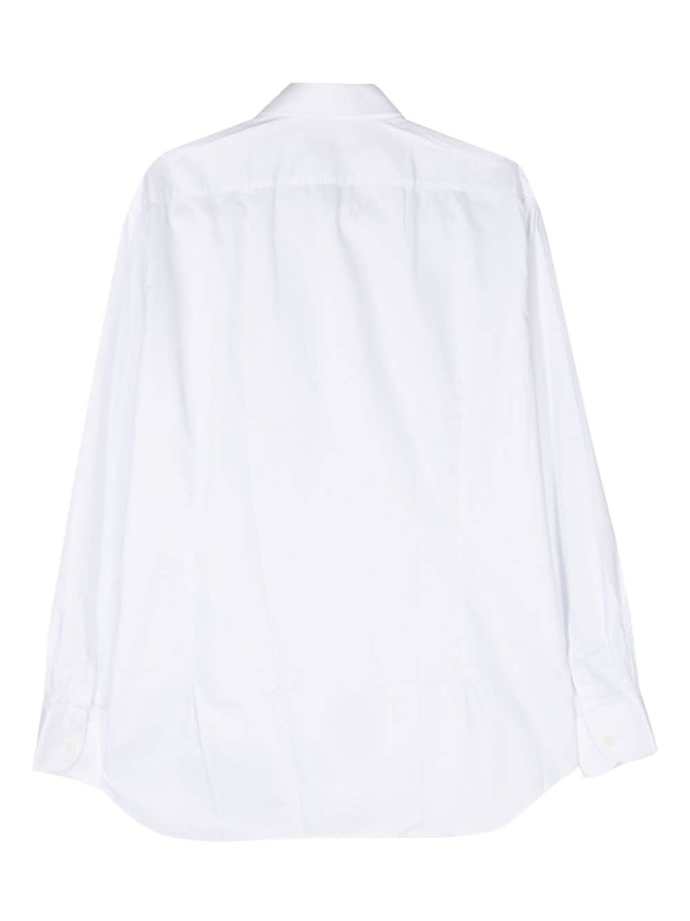 Corneliani spread-collar poplin shirt - Wit
