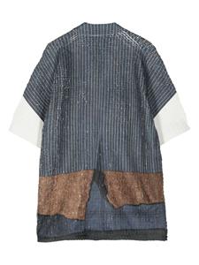 Comme des Garçons Homme Plus printed short-sleeve shirt - Blauw