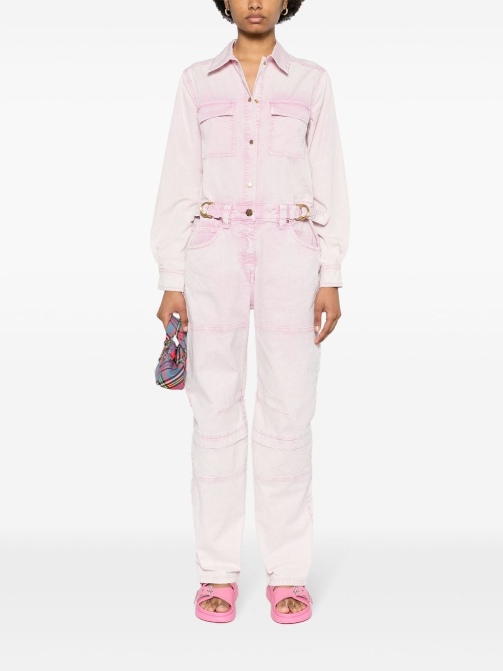 PINKO Barcis faded-effect jumpsuit - Roze