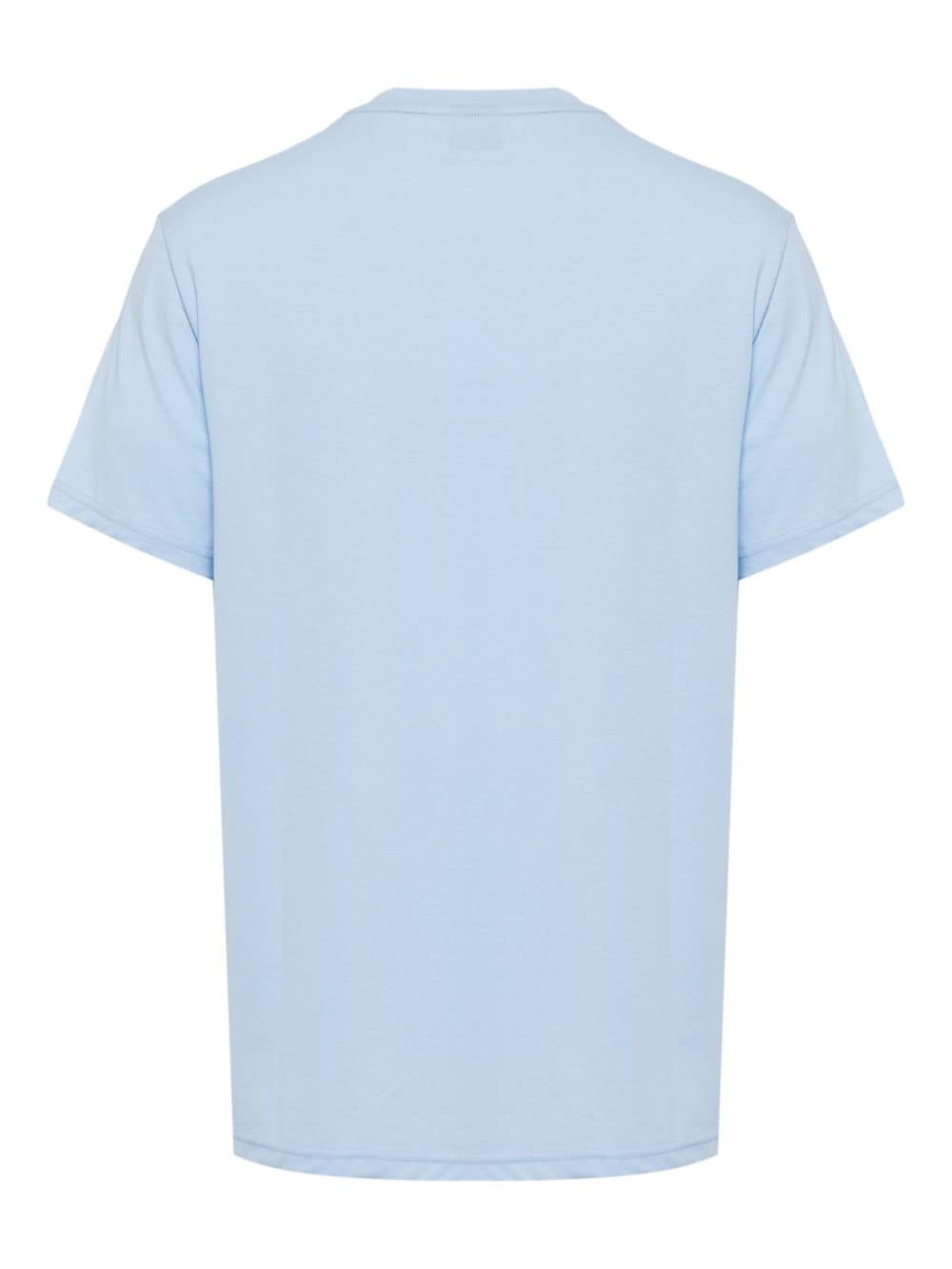 HUGO logo-print cotton T-shirt - Blauw