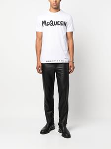 Alexander McQueen T-shirt met logoprint - Wit