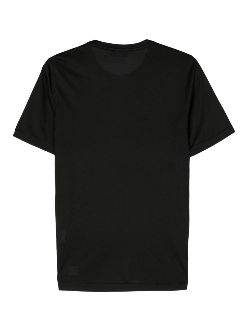Barba crew-neck silk T-shirt - Zwart
