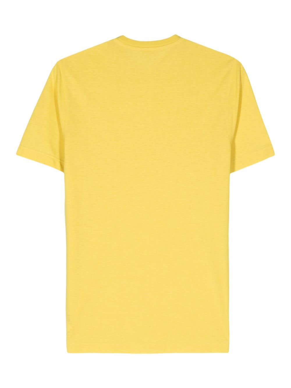 Zanone crew-neck organic cotton T-shirt - Geel