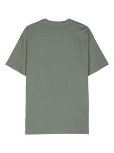 Carhartt WIP S/S Script cotton T-shirt - Groen
