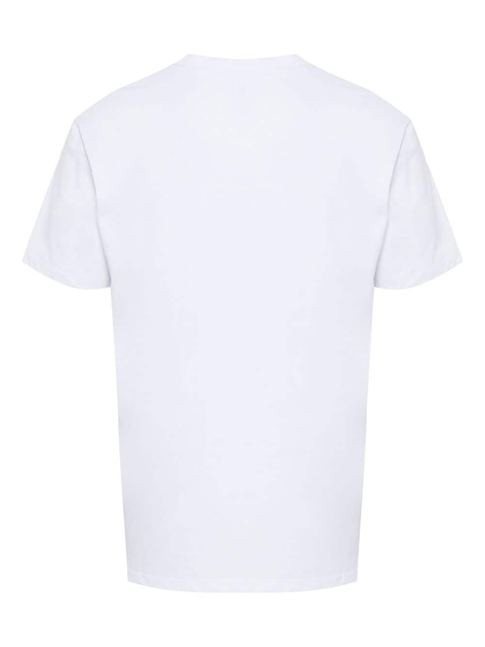 Neil Barrett Thunderbolt-patch cotton t-shirt - Wit
