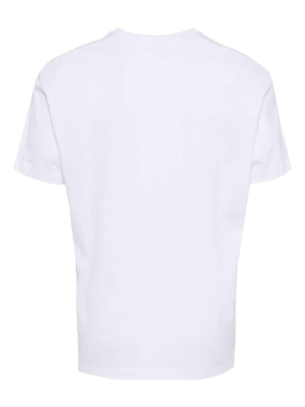 Neil Barrett graphic-print cotton t-shirt - Wit