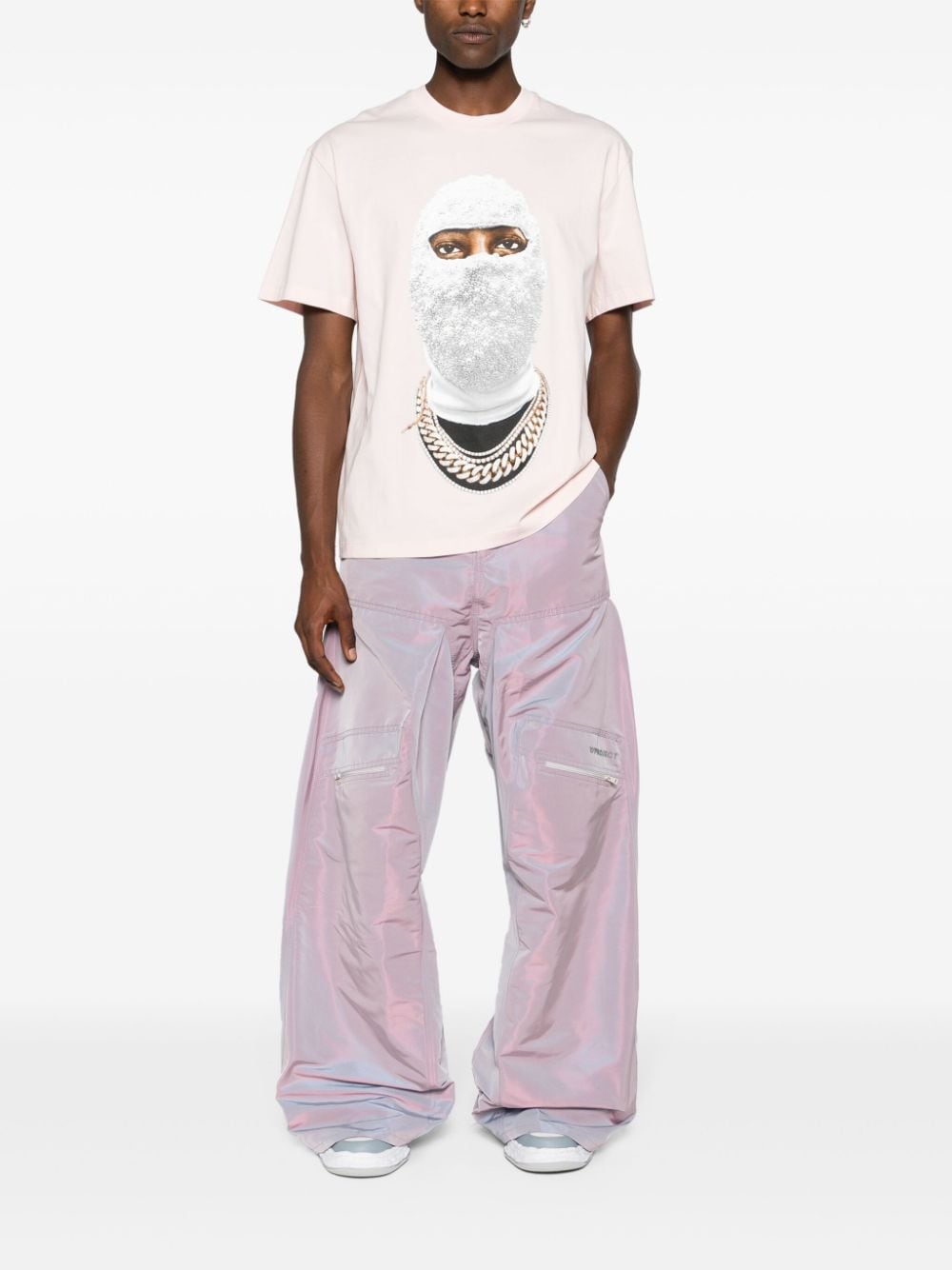 Ih Nom Uh Nit Future Mask-print cotton T-shirt - Roze