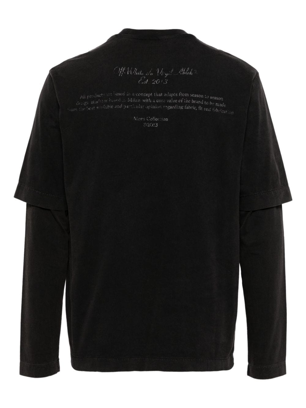 Off-White Mary Skate layered T-shirt - Grijs