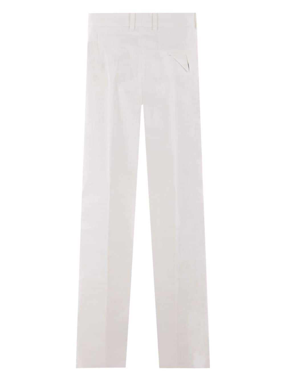 Bottega Veneta straight-leg cotton trousers - Wit