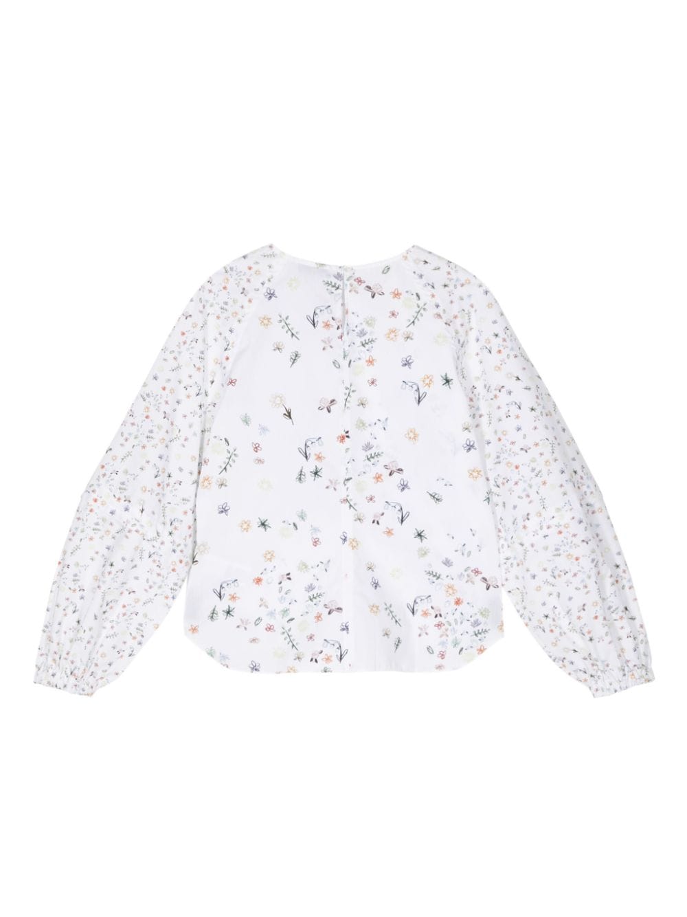 PS Paul Smith floral-print long-sleeve blouse - Wit