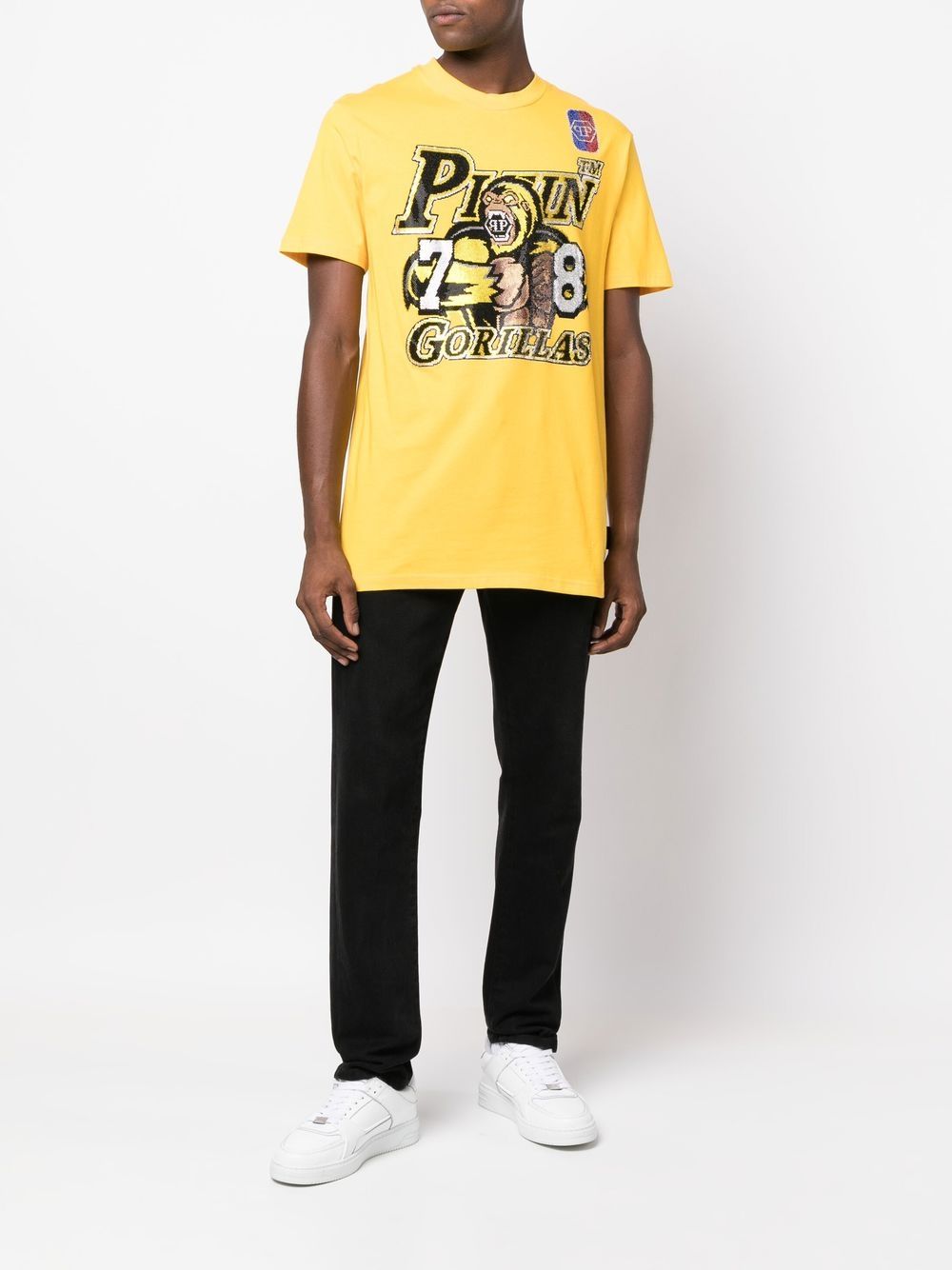 Philipp Plein T-shirt met korte mouwen - Geel