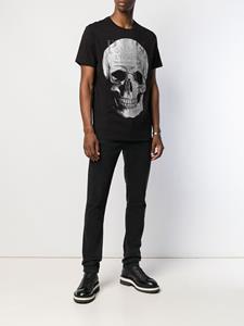 Philipp Plein T-shirt met doodskop - Zwart