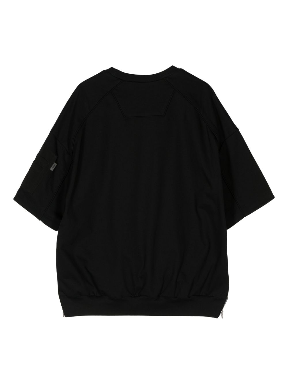 Juun.J zip-pocket T-shirt - Zwart