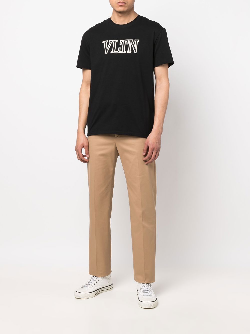 Valentino Garavani T-shirt met geborduurd logo - Zwart