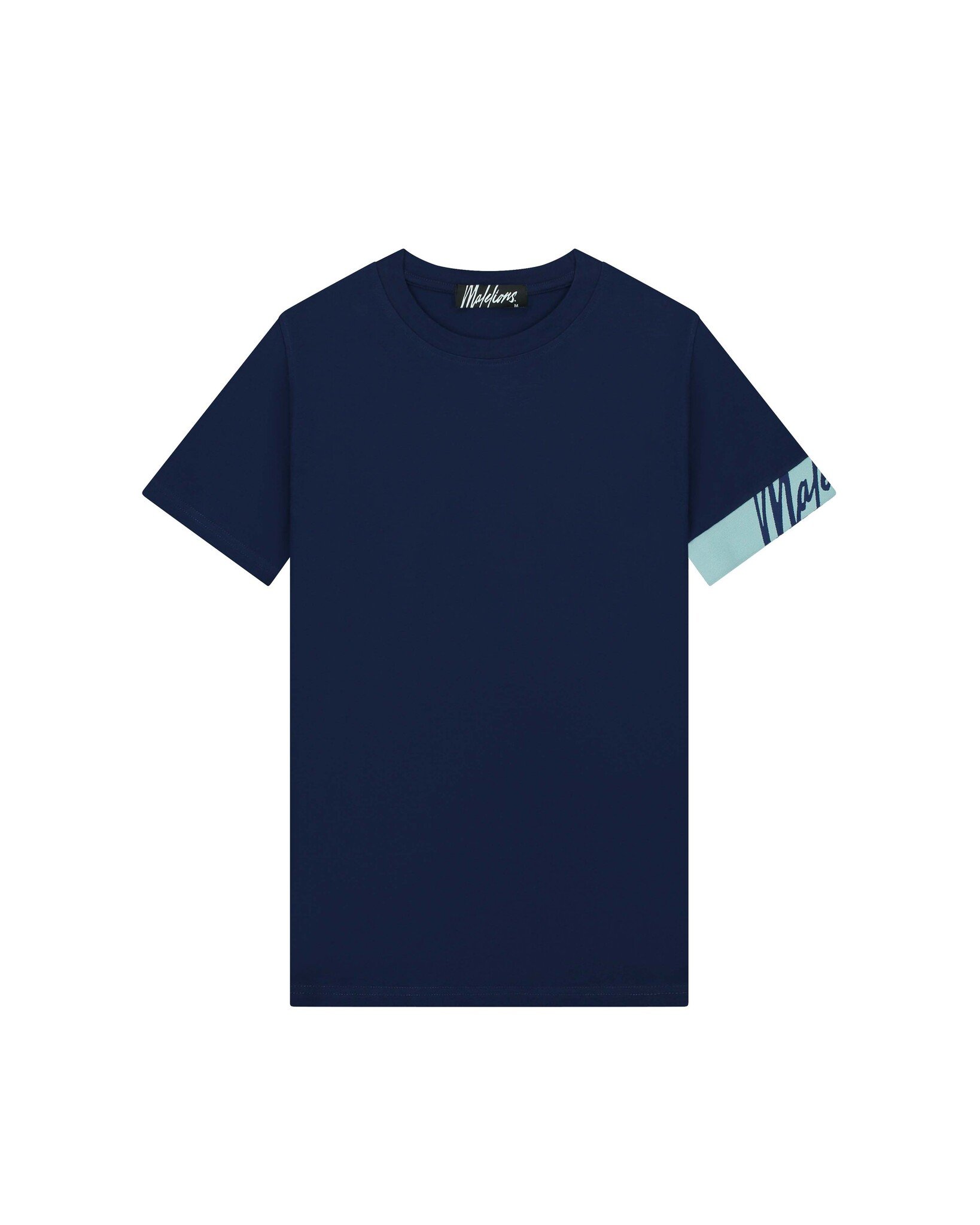 Malelions Men Captain T-Shirt 2.0 - Navy/Light Blue