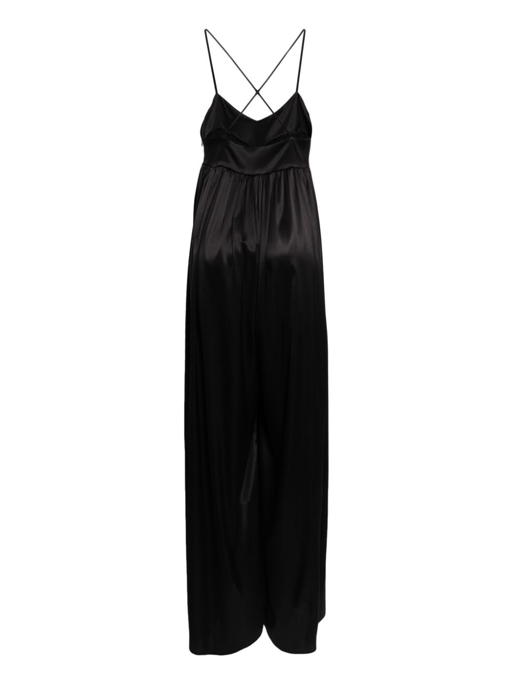 Wild Cashmere Priscilla long slip dress - Zwart