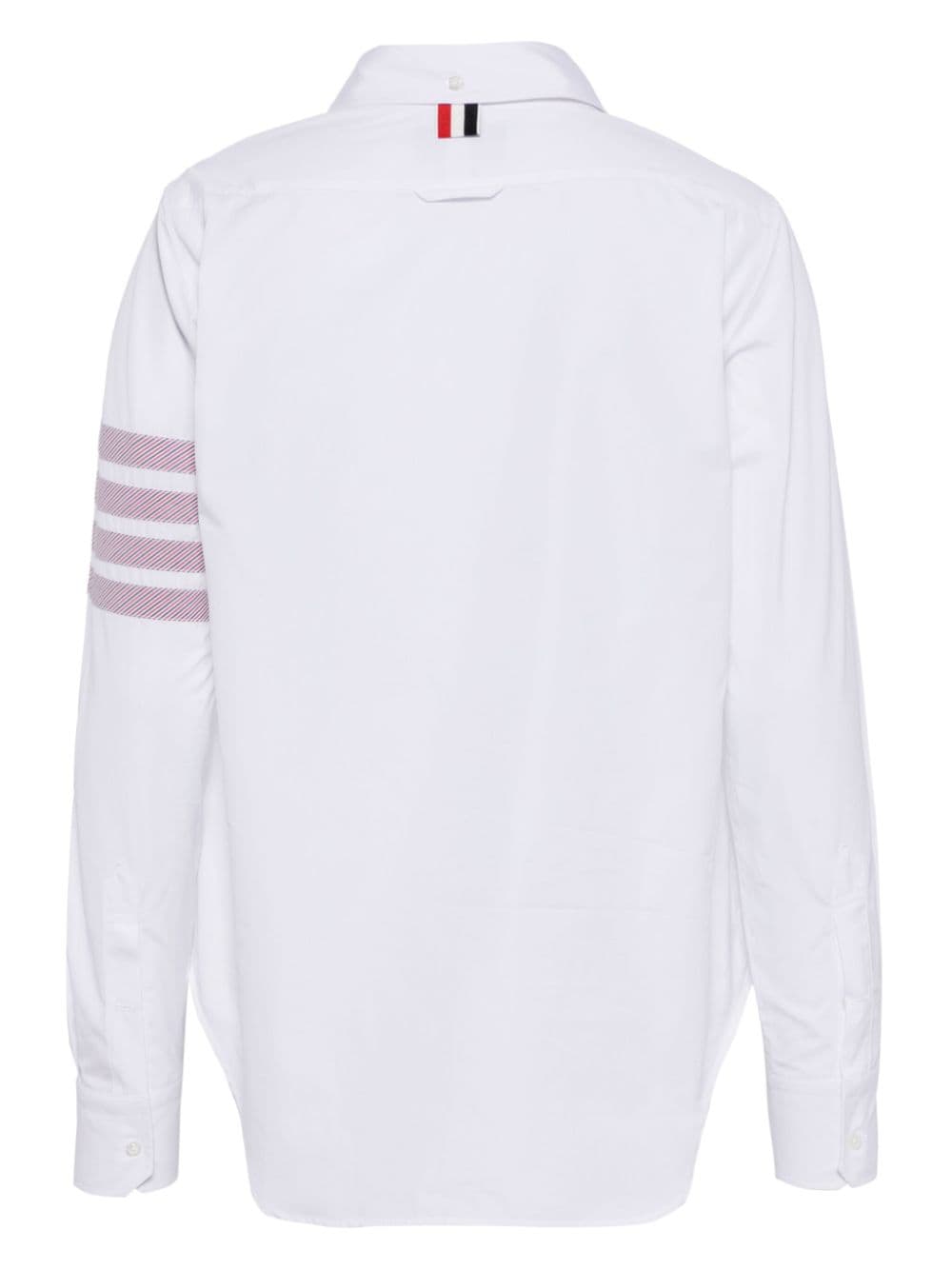 Thom Browne 4-Bar cotton-poplin shirt - Wit