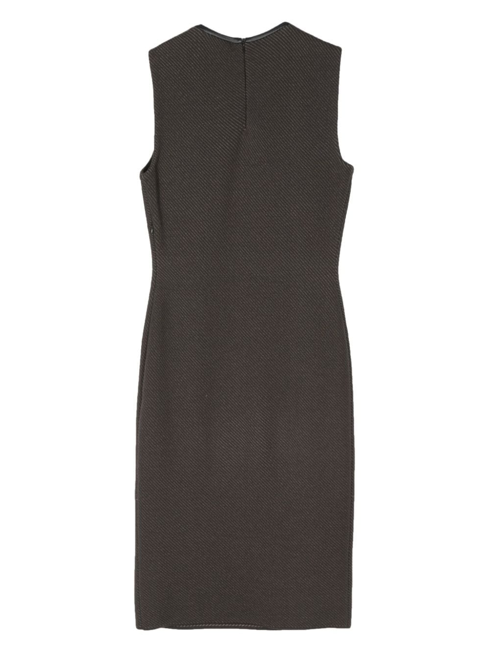 Christian Dior Pre-Owned piped trimming sleeveless dress - Grijs