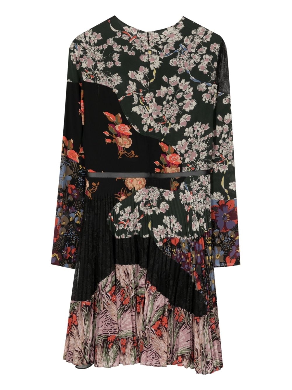 Valentino Garavani Pre-Owned 2010 floral-print silk dress - Zwart