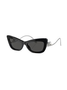 Dolce & Gabbana Eyewear Crystal zonnebril met cat-eye montuur - Zilver