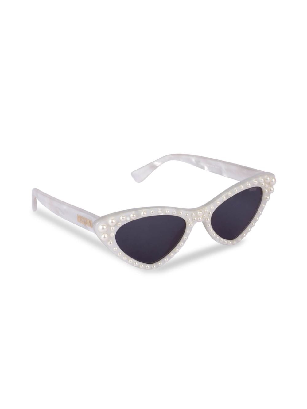 Moschino Eyewear crystal-embellished cat-eye sunglasses - Wit