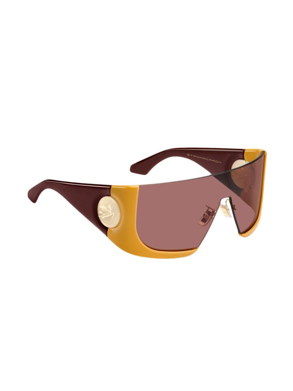 ETRO macaron zonnebril met oversized montuur - Bruin