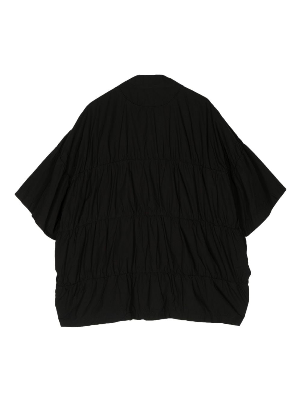 Kolor ruched poplin shirt - Zwart