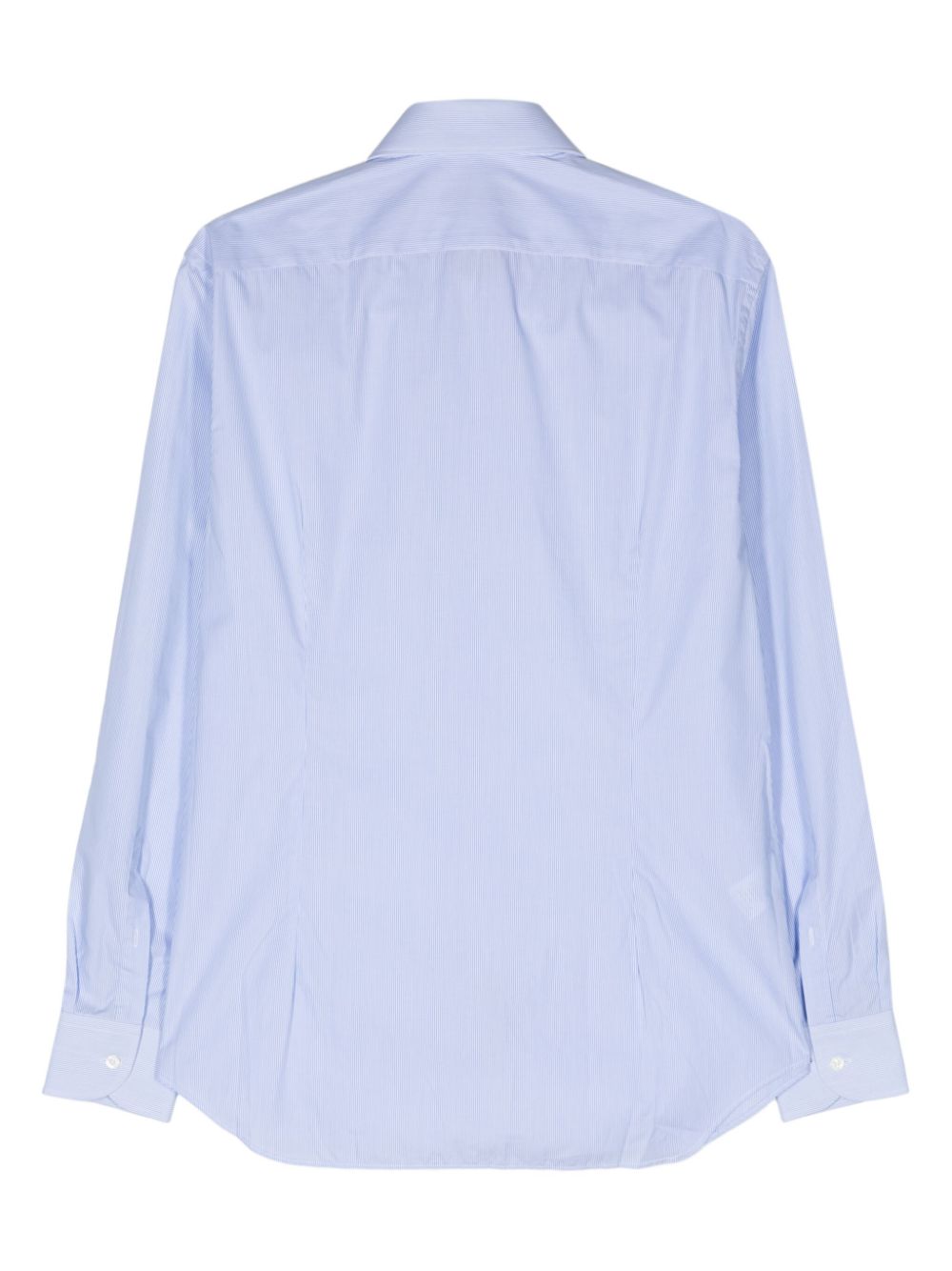 Corneliani pinstriped cotton shirt - Blauw