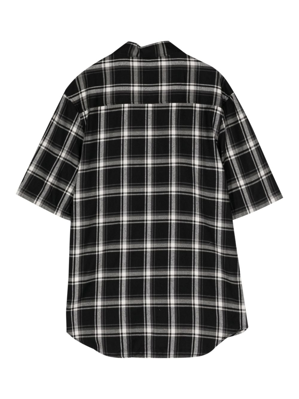 1017 ALYX 9SM logo-embroidered plaid-pattern shirt - Zwart