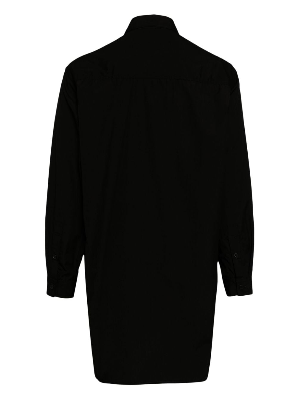 Yohji Yamamoto classic-collar cotton shirt - Zwart