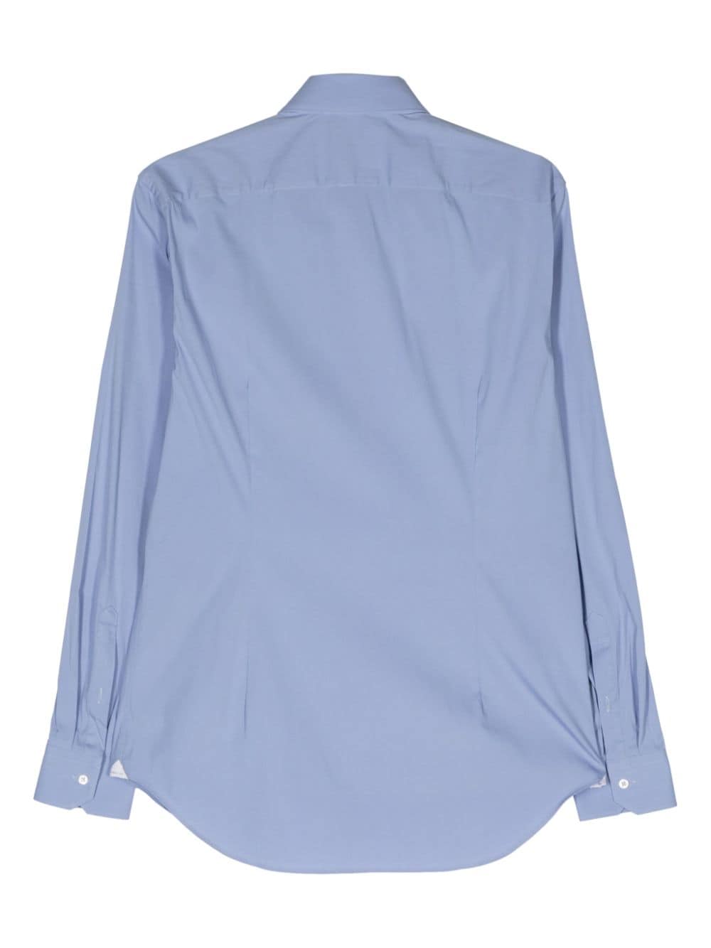 Corneliani cutaway-collar button-up shirt - Blauw