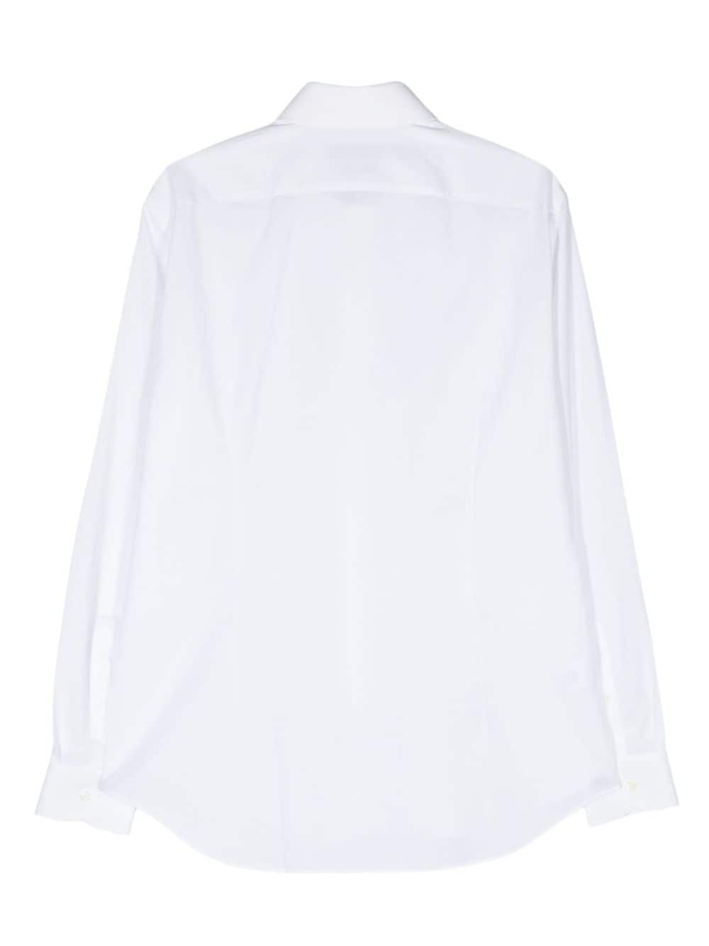 Corneliani classic-collar cotton shirt - Wit