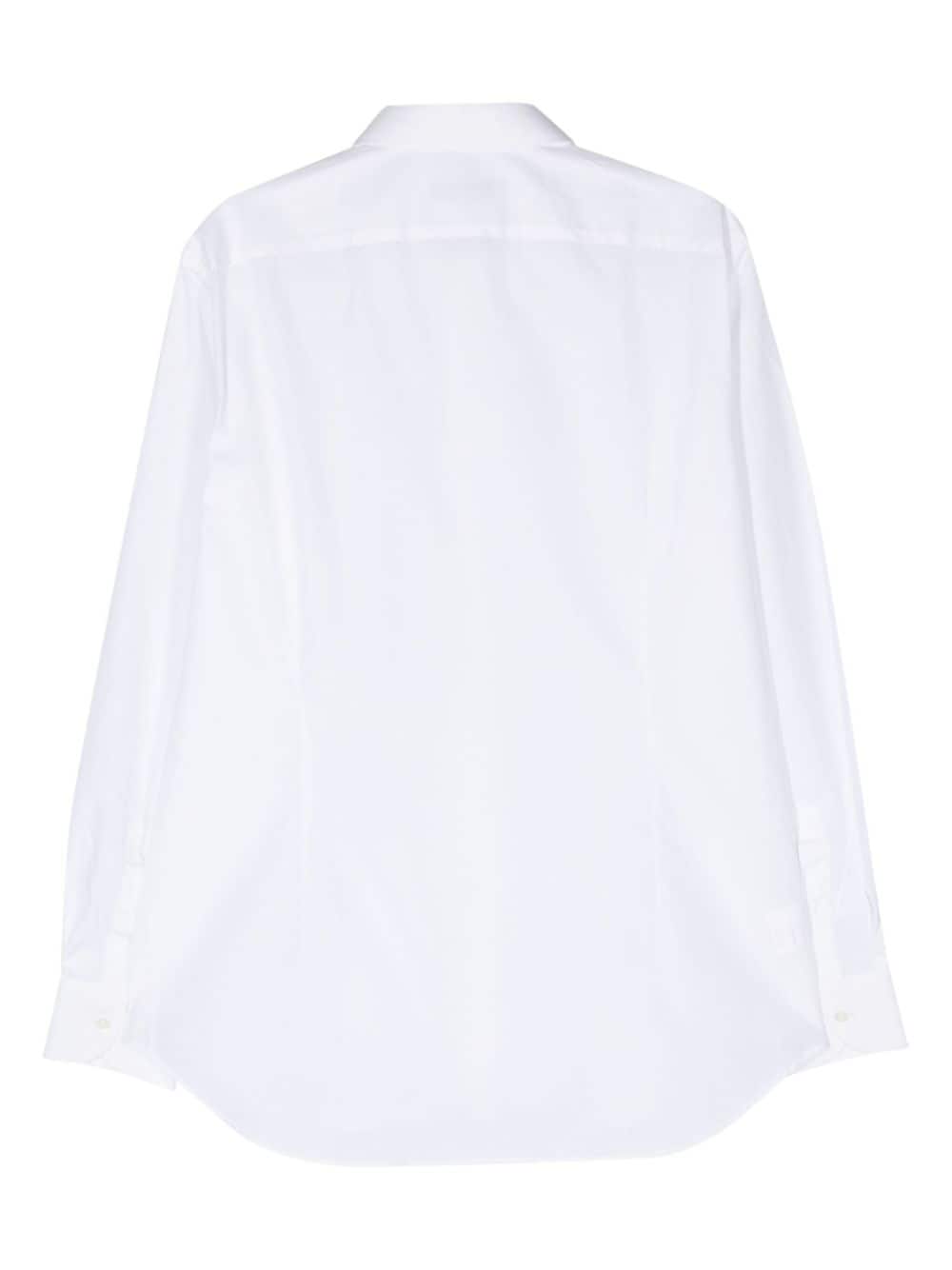 Corneliani poplin cotton shirt - Wit