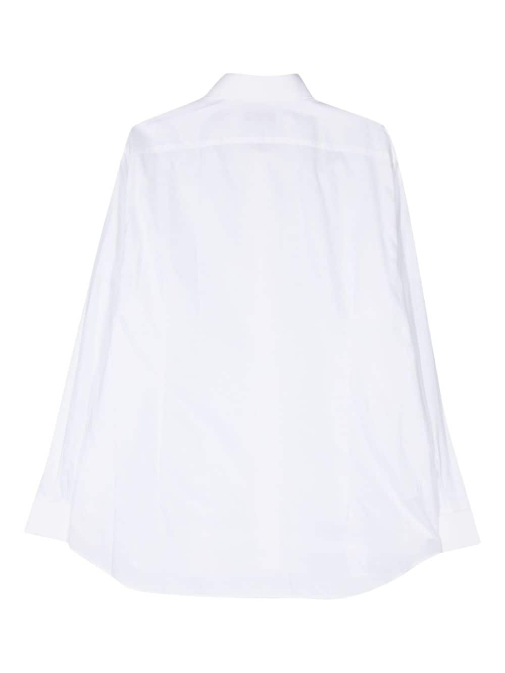 Corneliani patterned jacquard cotton shirt - Wit