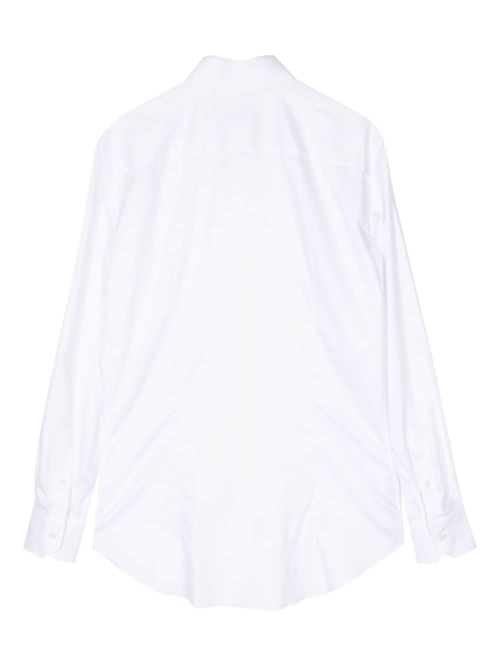 Brioni Katoenen overhemd - Wit