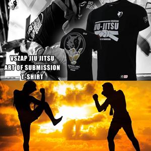 Muay Thai Kick Boxing Print Men Summer Short Sleeve Round Neck tshirt Brazilian Jujitsu Sports Muay thai Kickboxing Sportswear martial art MMA Training Fitness Top