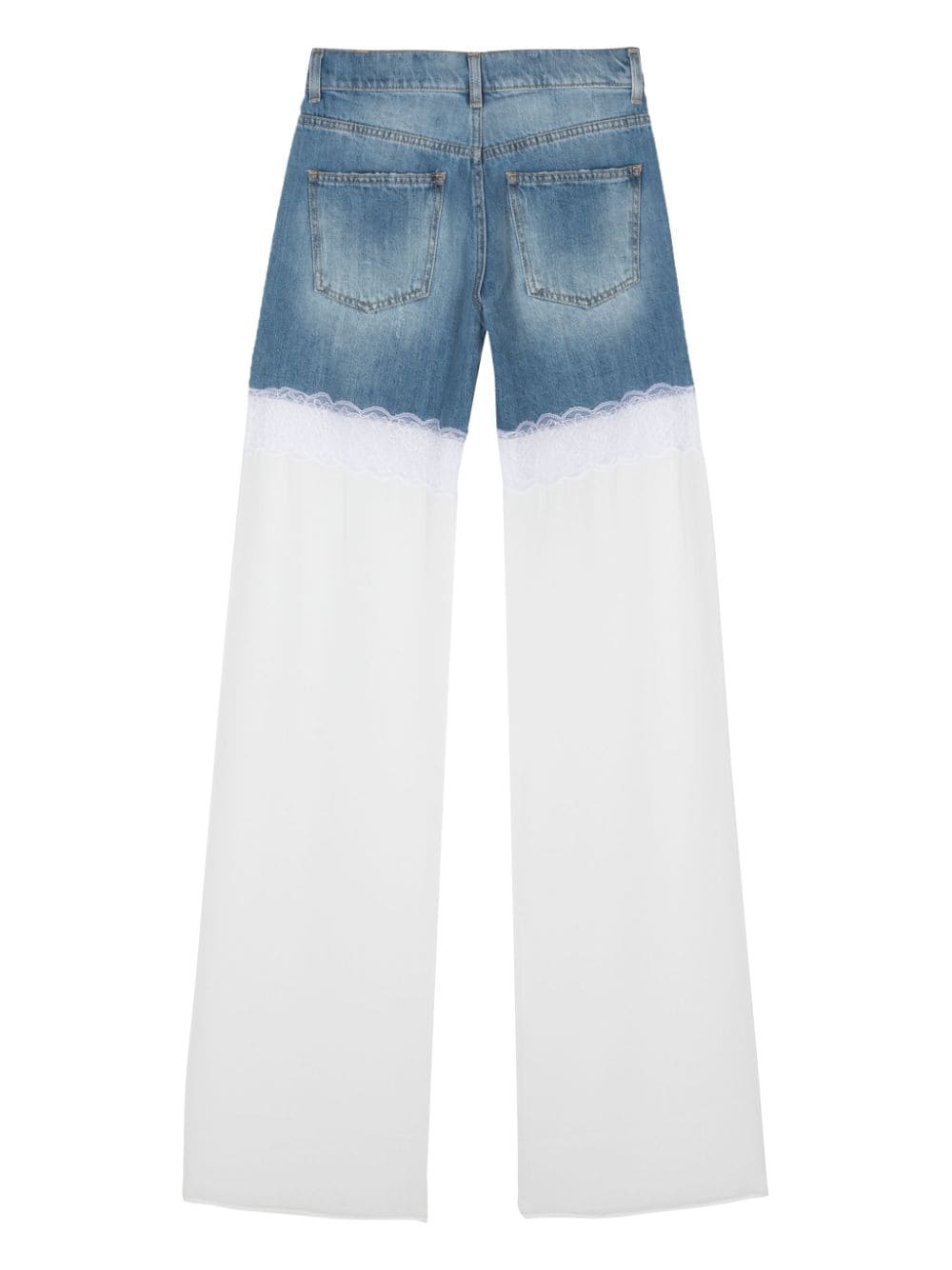 Nensi Dojaka panelled-design trousers - Blauw