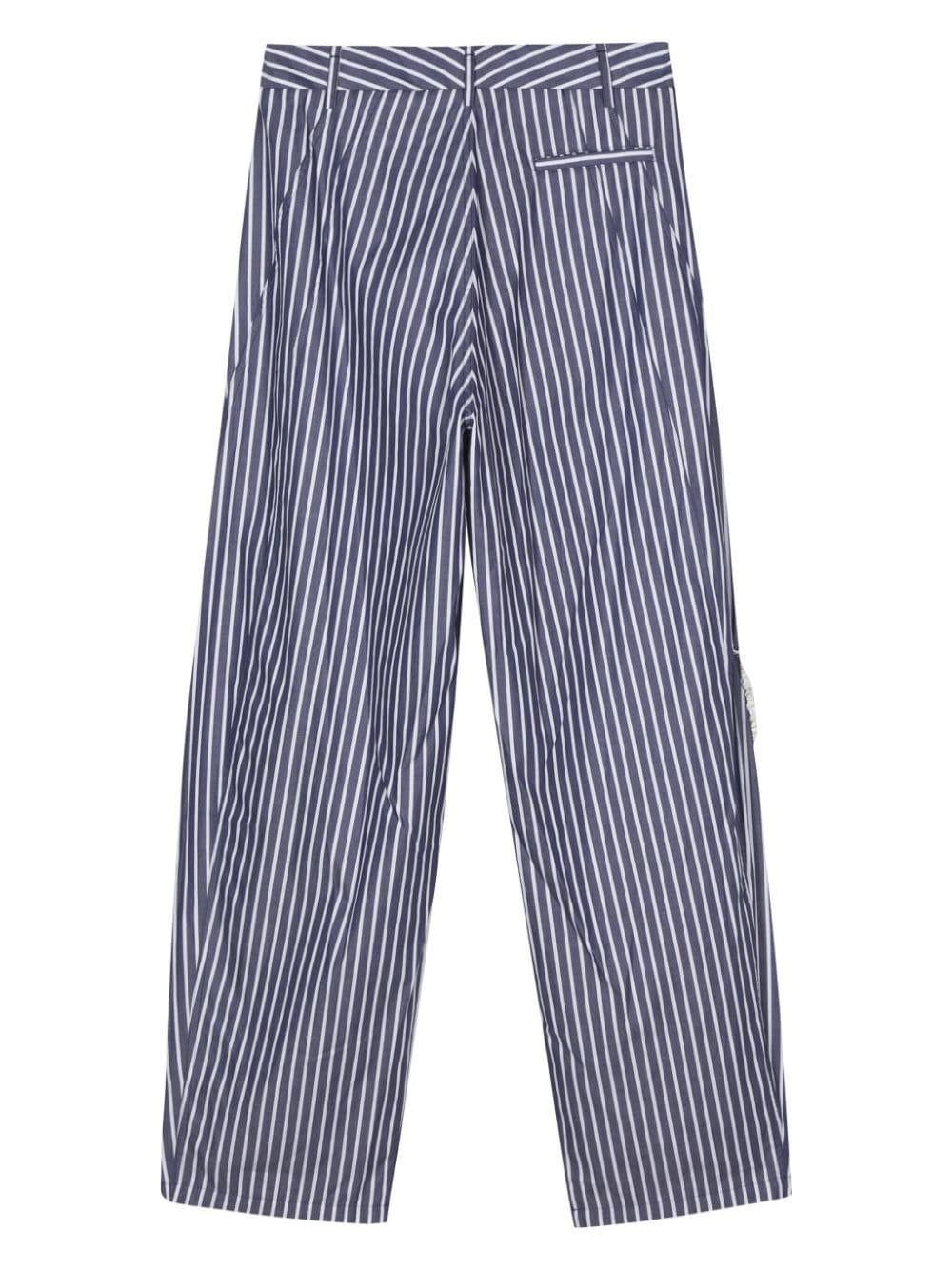 DARKPARK striped wide-leg trousers - Blauw