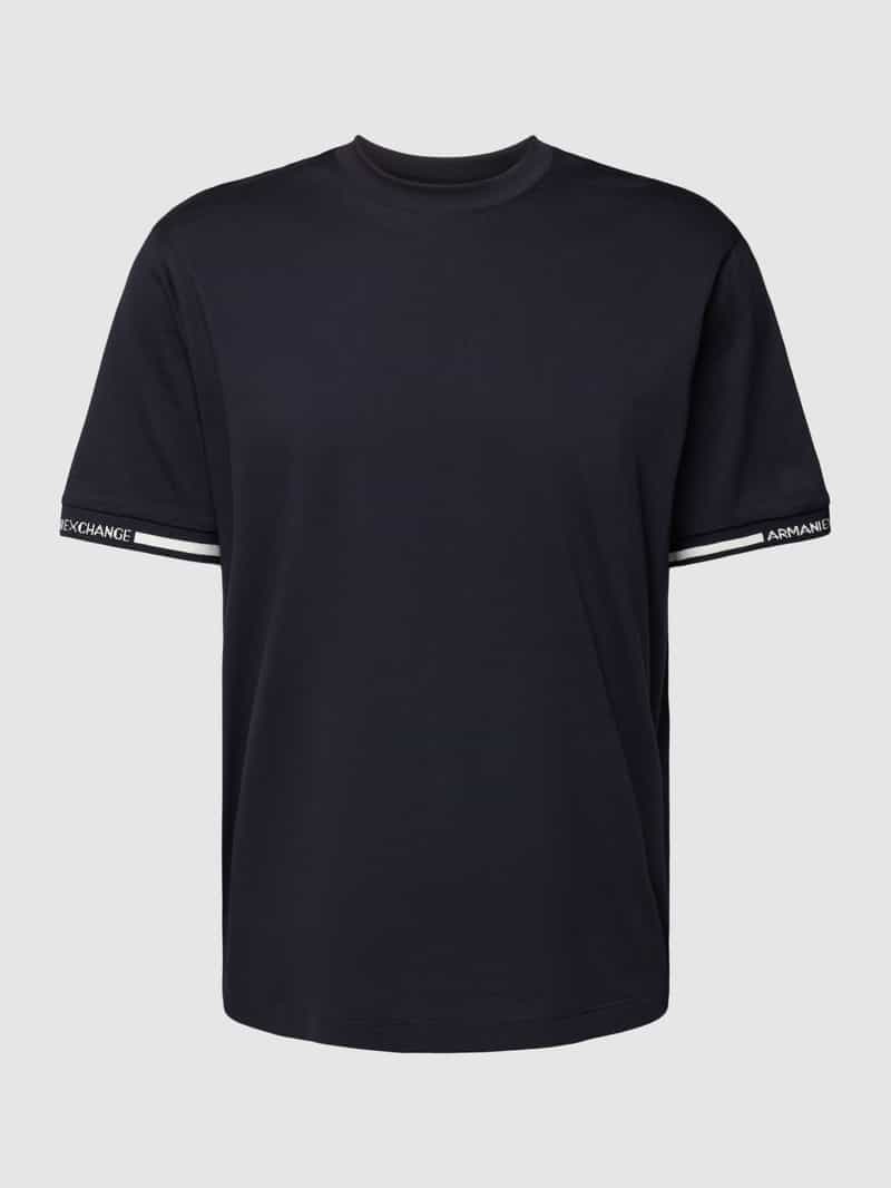 Armani Exchange T-shirt met labeldetails