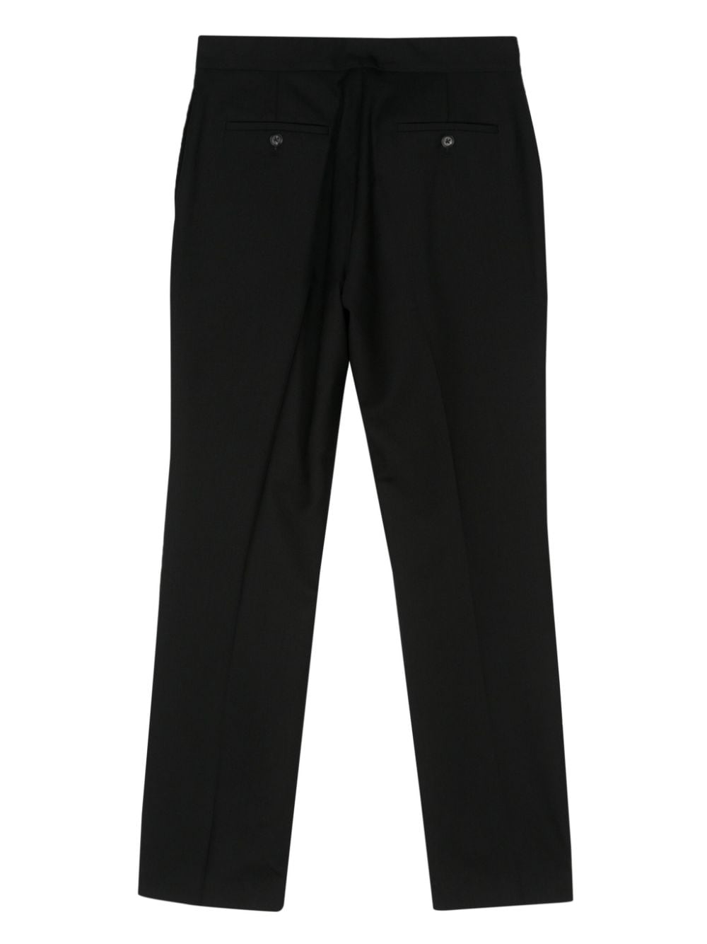 Paul Smith tapered twill wool trousers - Zwart