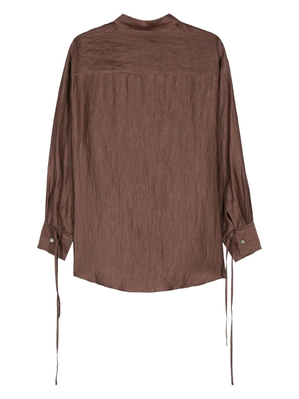 AERON Soir crinkled shirt - Bruin