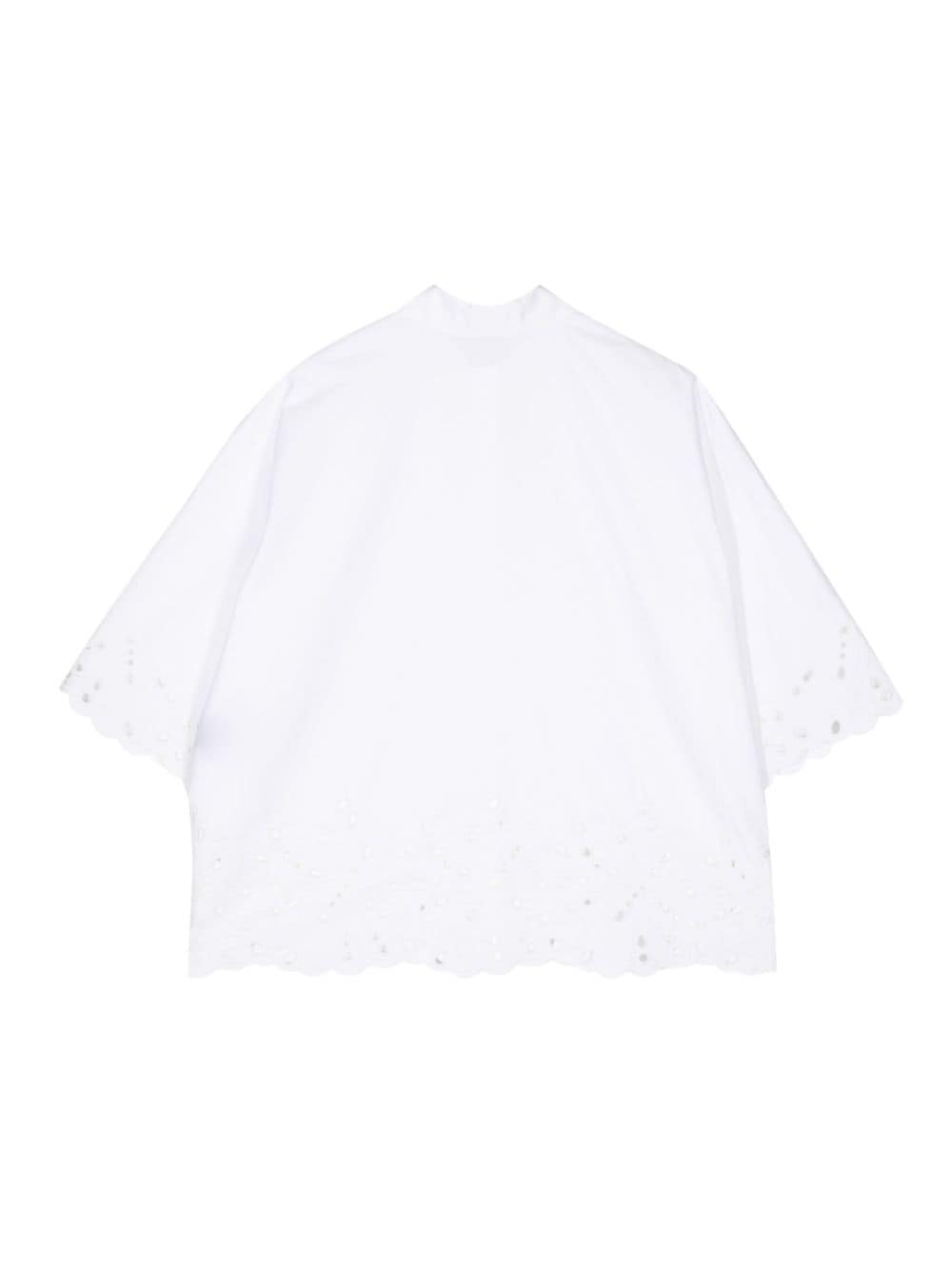 Dice Kayek embroidered cotton shirt - Wit