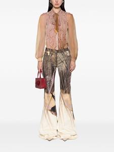 Roberto Cavalli Blouse met ruche - Roze