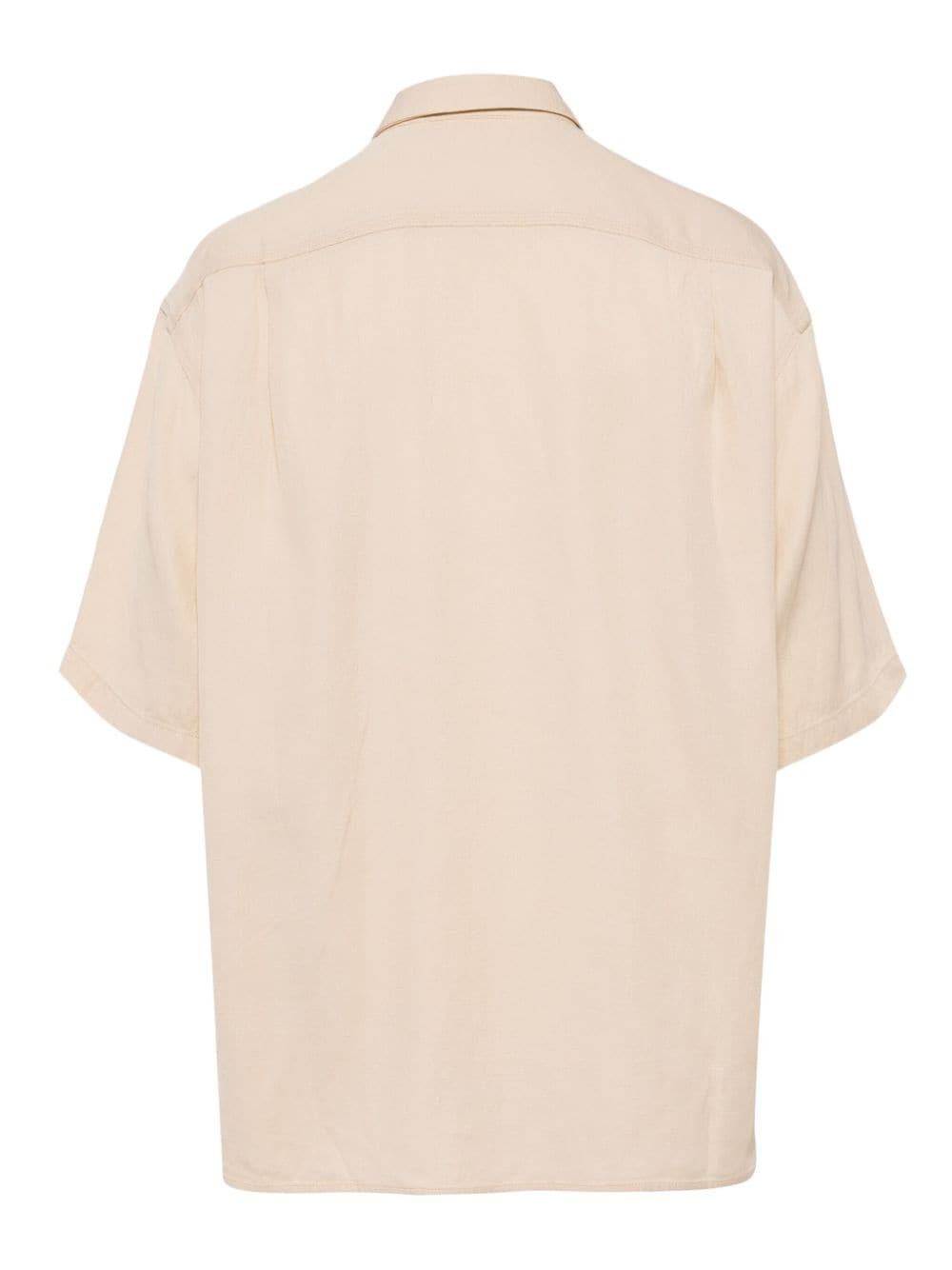 CROQUIS short-sleeve zip-up shirt - Beige