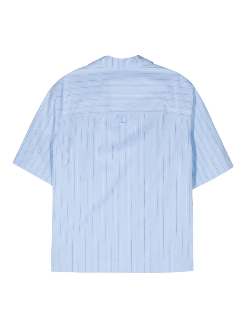 Lardini pinstriped cotton shirt - Blauw