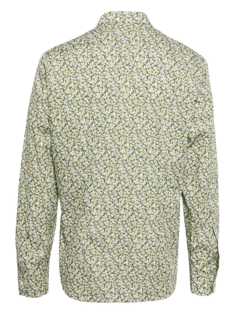 Paul Smith floral-print organic cotton shirt - Groen