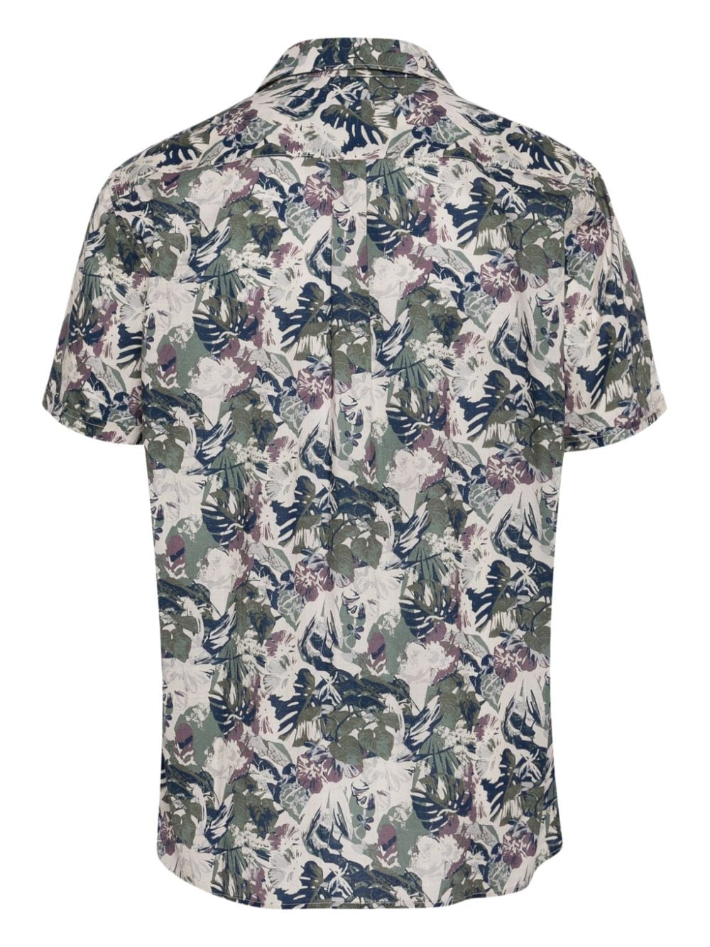 Barbour botanical-print cotton shirt - Beige