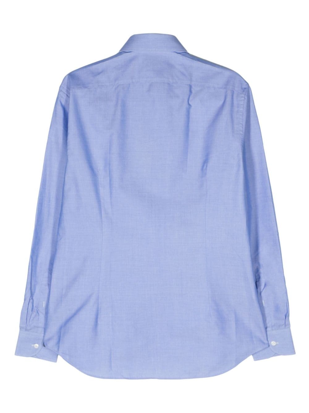 Corneliani classic-collar cotton shirt - Blauw