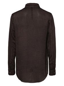 Poème Bohémien classic-collar linen shirt - Rood