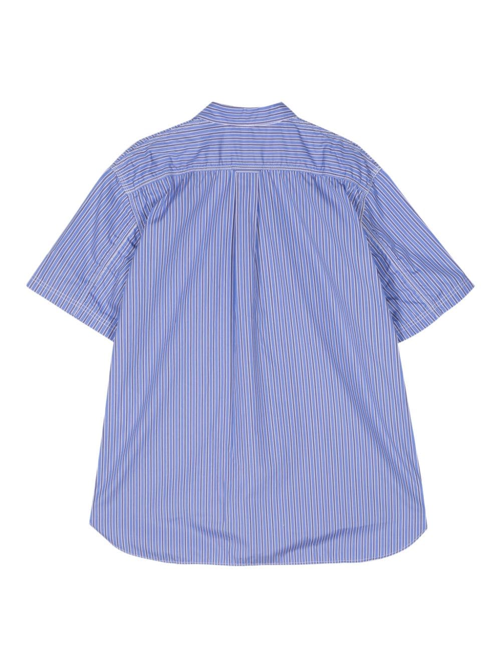 Junya Watanabe MAN striped cotton shirt - Blauw